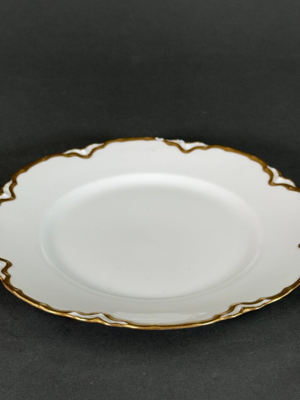 Antique Haviland Limoges France Porcelain Plate Gold Gilt Hand Painted 1908